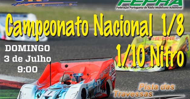 4ª Prova Campeonato Nacional 1/8 e 1/10 200 - Informações